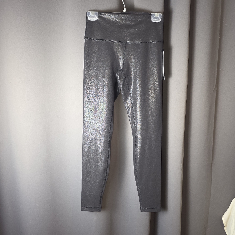 Lululemon Wunder Train HR Tight 28” Foil Black Sz 8 Everlux Leggings NWT $118